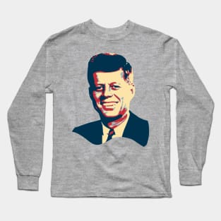 John F Kennedy Pop Art Long Sleeve T-Shirt